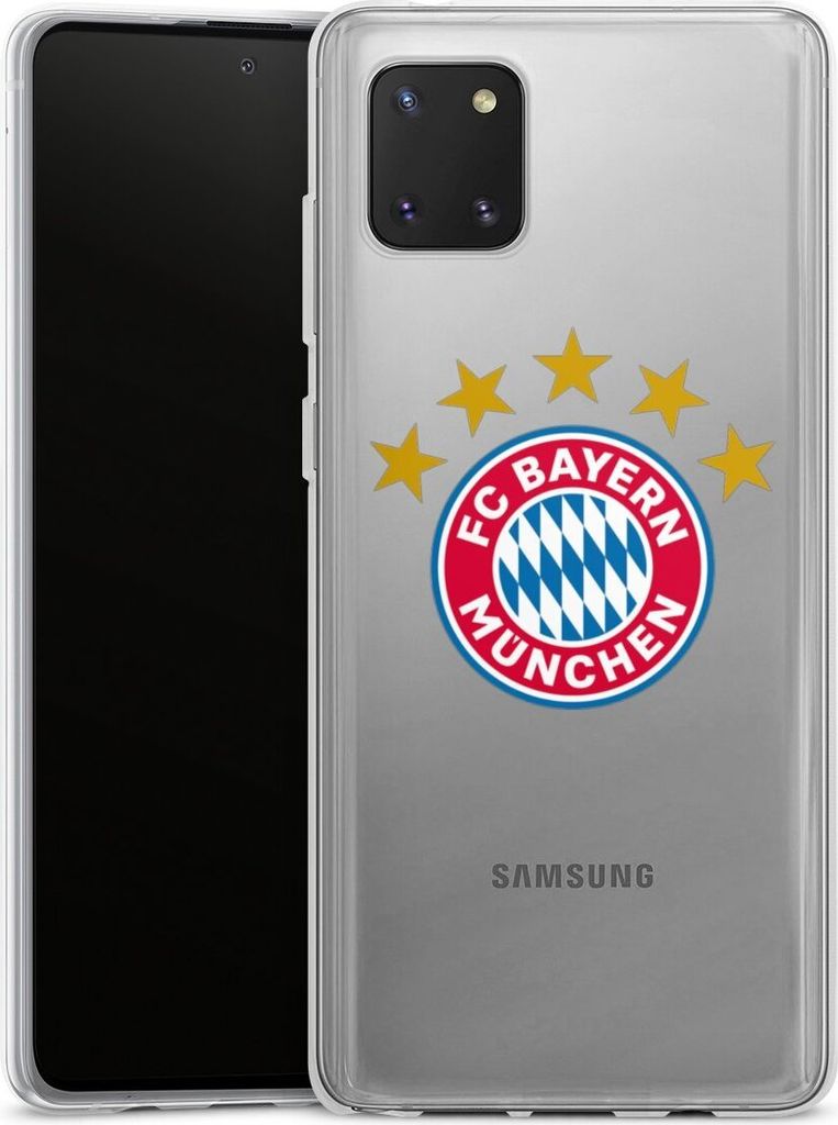 DeinDesign Handyhülle für Samsung Galaxy Note 10 lite Silikon Hülle Case Smartphone Schutzhülle FC Bayern München FCB Sterne