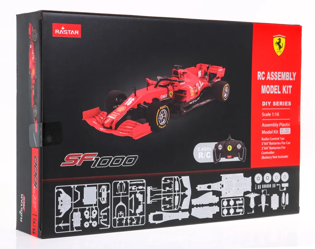 Voiture de course Ferrari SF1000 télécommandée Rastar 1:16 rouge - 4