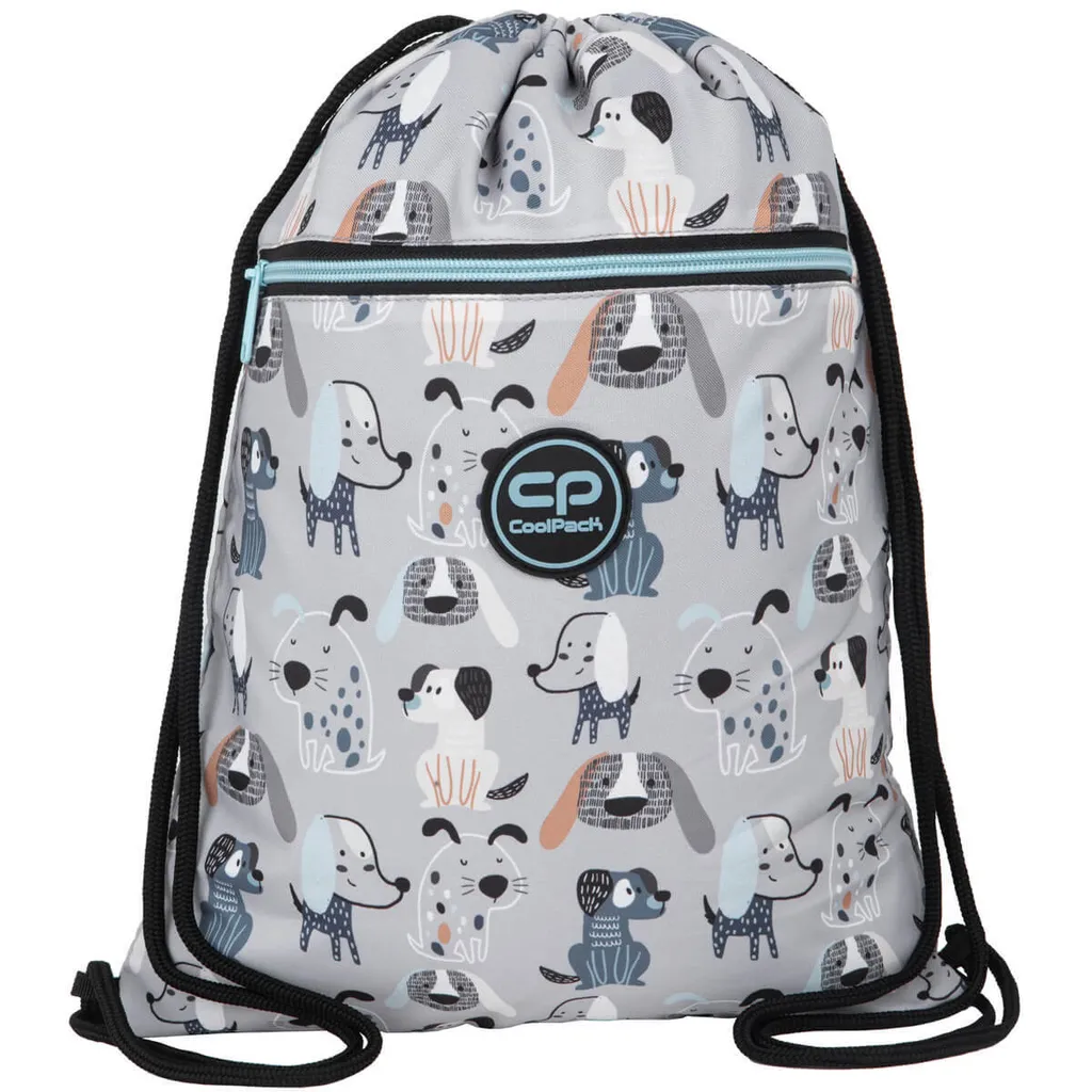 Sac de Sport Enfant pour Basket et Gym - Coolpack Vert Doggy Pratique