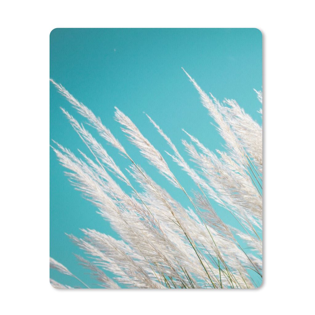 MuchoWow Mauspad Mousepad Pampasgras - Pflanze 19x23 cm - Mousepads - Maus Mat - Pad - Mausunterlage - Mauspads - Spielen