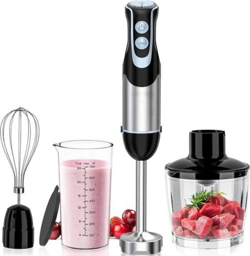 Robot cuisine 4-en-1 pour hacher et mixer vos légumes et soupes 1000W