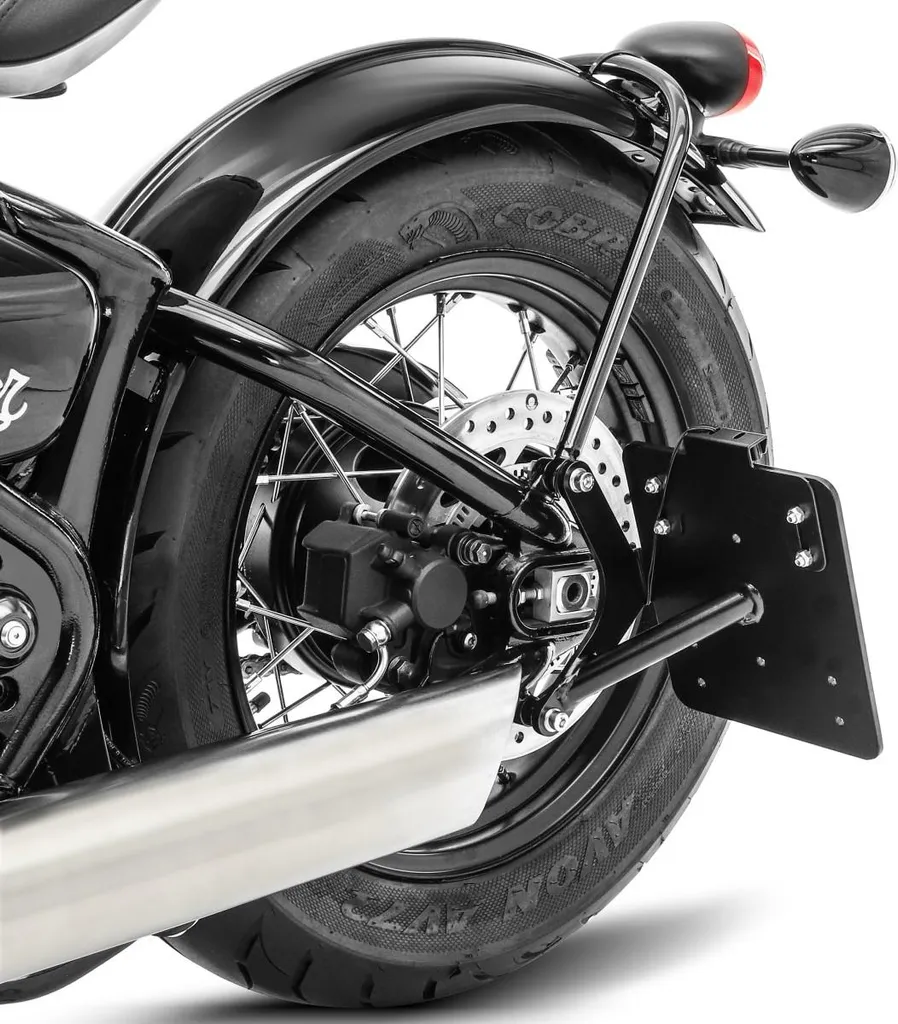 Support de plaque latéral Triumph Bobber pour look épuré custom