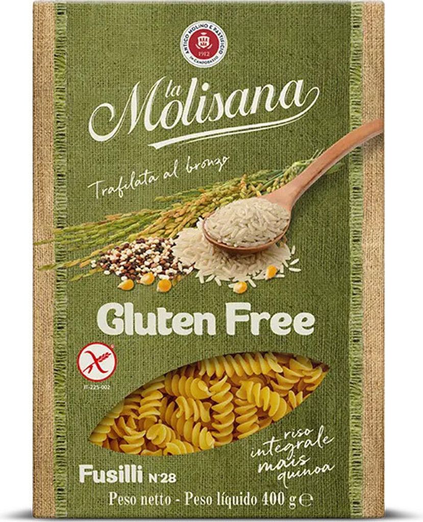 Glutenfreie Nudeln Fusili Molisana n28 400g - La Molisana Produktbild 