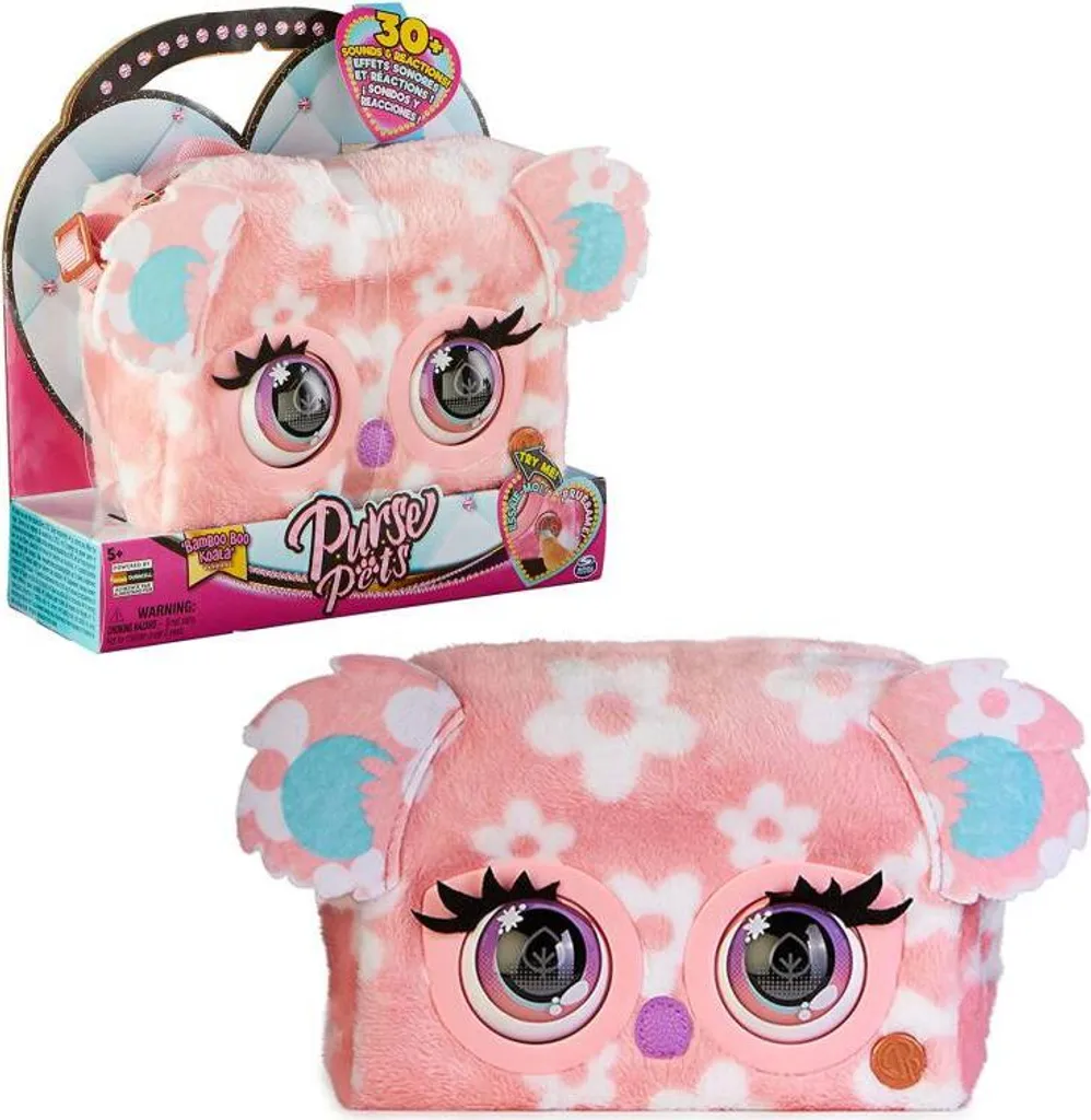 Purse Pets Koala Interactif 6064119 - Plus de 30 Sons et Réactions