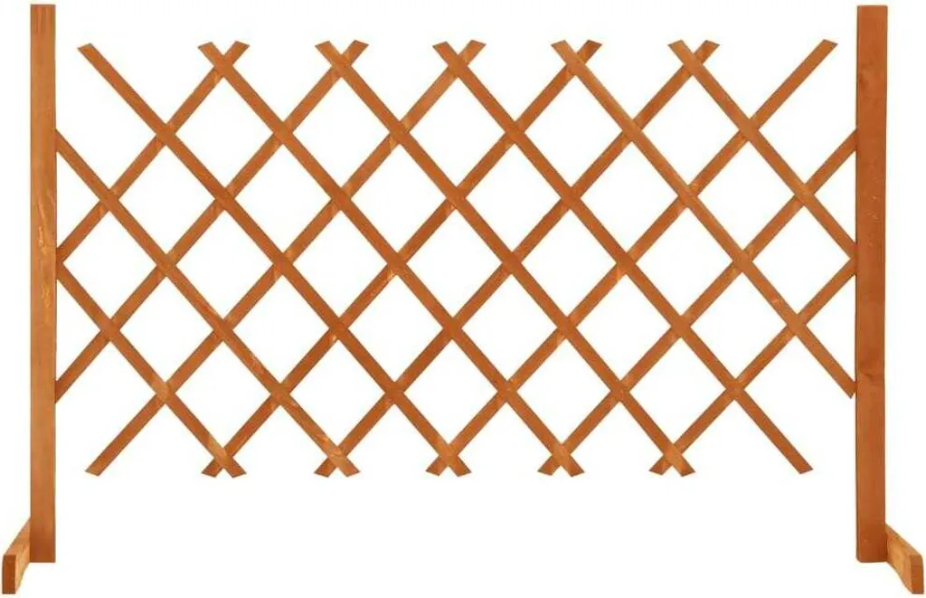 Treillis en bois massif de sapin orange 120x90cm résistant et décoratif