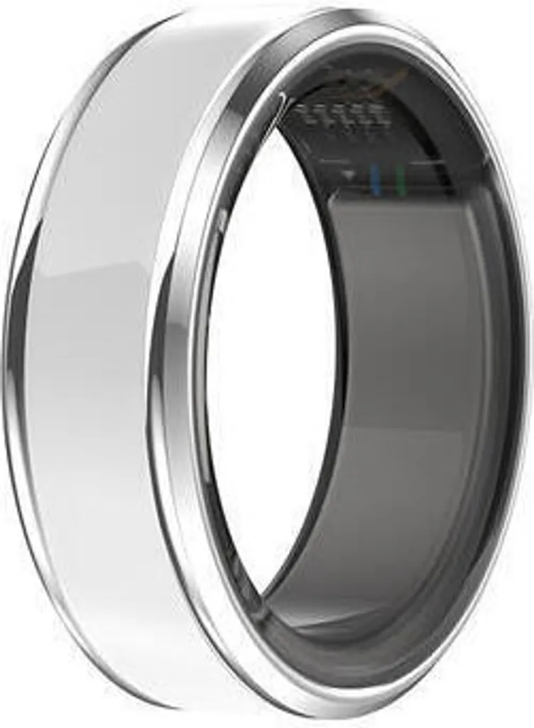 Bague Connectée Smart Ring CUBE1 Blanche - Capteur Bien-être 59 mm