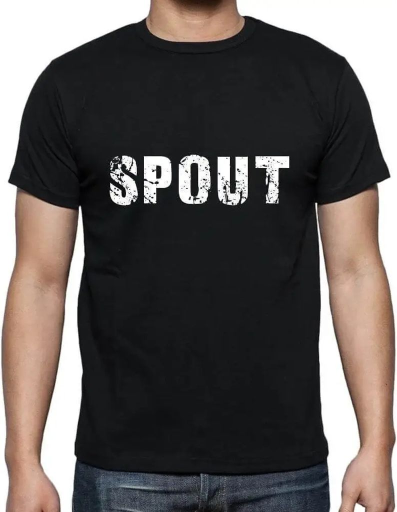 Herren Grafik T-Shirt Ausgießer – Spout – Öko-Verantwortlich Vintage Jahrgang Kurzarm Lustige Druck Geburtstag Geschenk Mann