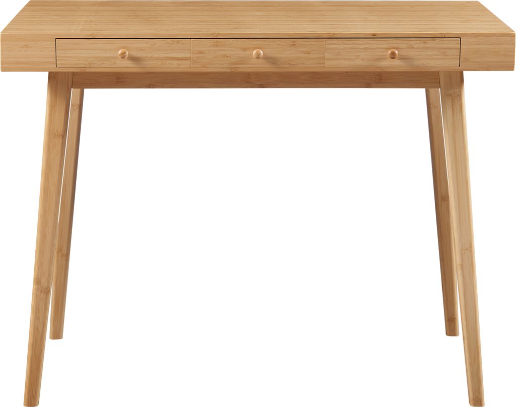 Biurko 'Hässleholm' bambus 3 szuflady 100x50x75cm natura Zdjęcie produktu 5