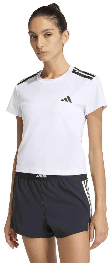 T-Shirt Adidas Camiseta adidas 3 bandas Hyperglam manga corta blanco mujer für Uni