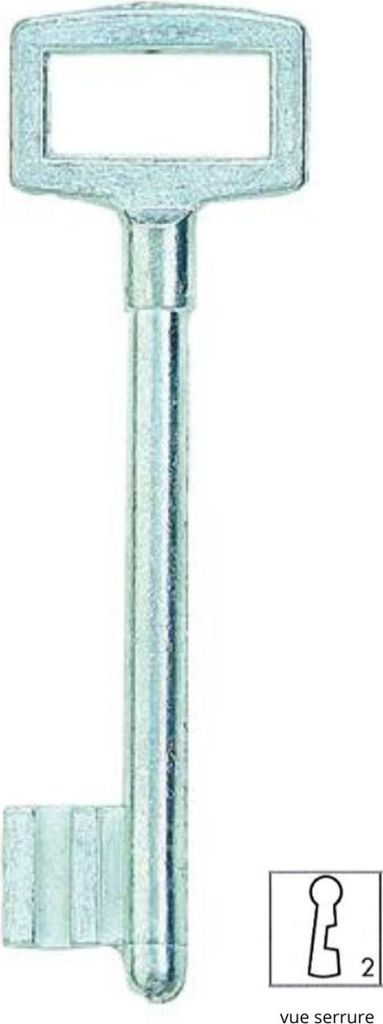 Clé n°2 pour serrure en applique - THIRARD Image du produit 