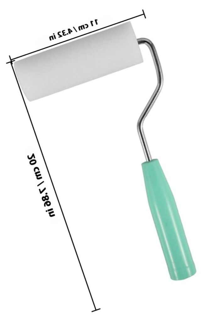 Farbroller-Set mit ergonomischem Griff aus hochdichtem Polyurethan-Schwamm, vielseitig für Wand- und Hausanstrich, geeignet für Latex- und Ölfar...