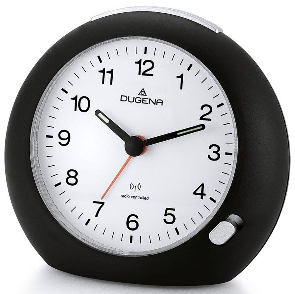 DUGENA 4460383 Funk Wecker Licht Alarm schwarz Produktbild 