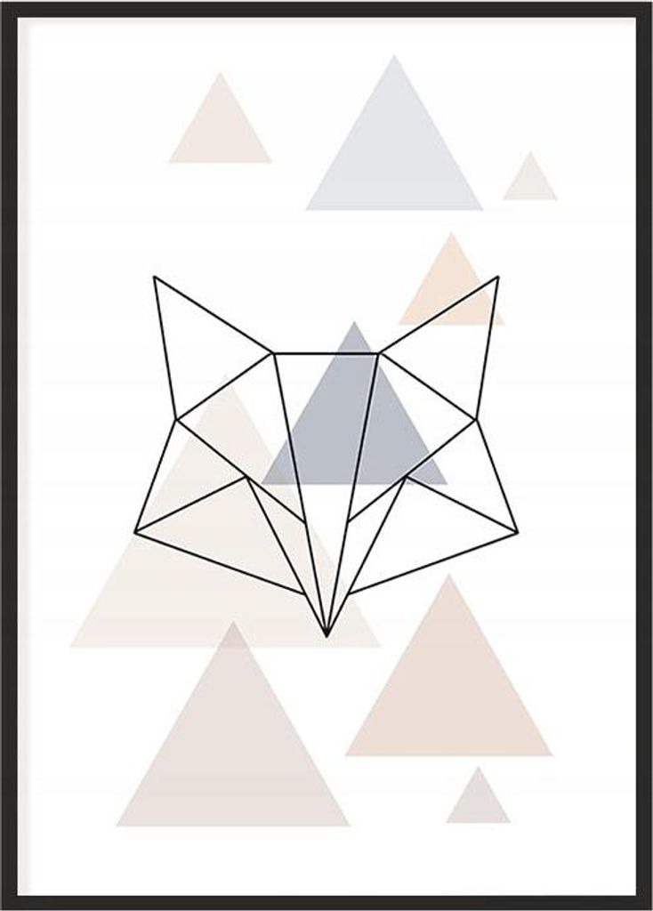 Bild Poster im Rahmen 43x33 cm Fuchs P1188