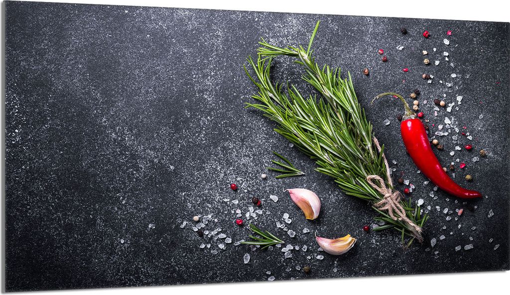 Glas Herdschutzplatte 90x52 Schiefer Produktbild 