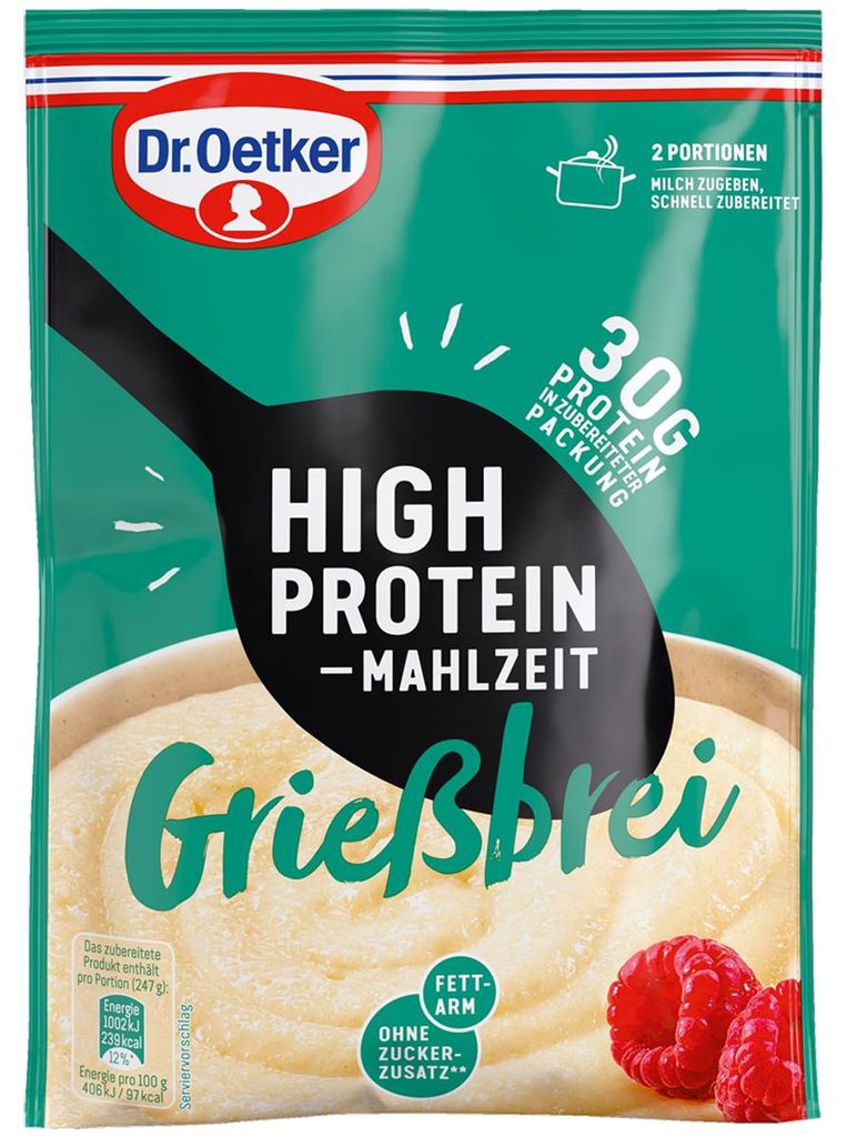 Oetker Kaszka manna wysokobiałkowa 0,095 kg Zdjęcie produktu 