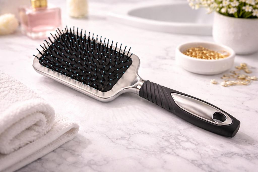 4 x Haarbürsten Kamm Style Salon Ionen Funktion - 4 Farben Produktbild 