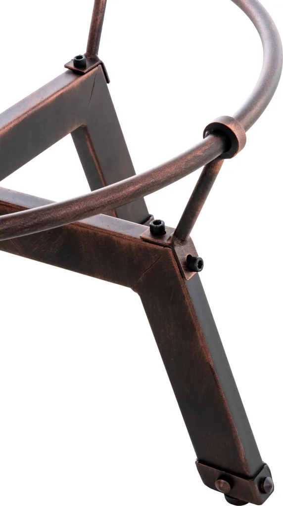 Table de bar ronde réglable Malita bronze - Mange-debout design chic - 6