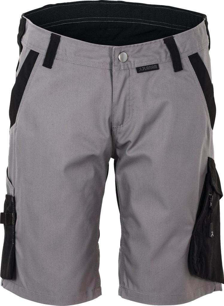 Größe XXL Planam Norit Damen Shorts zink schwarz Modell 6466