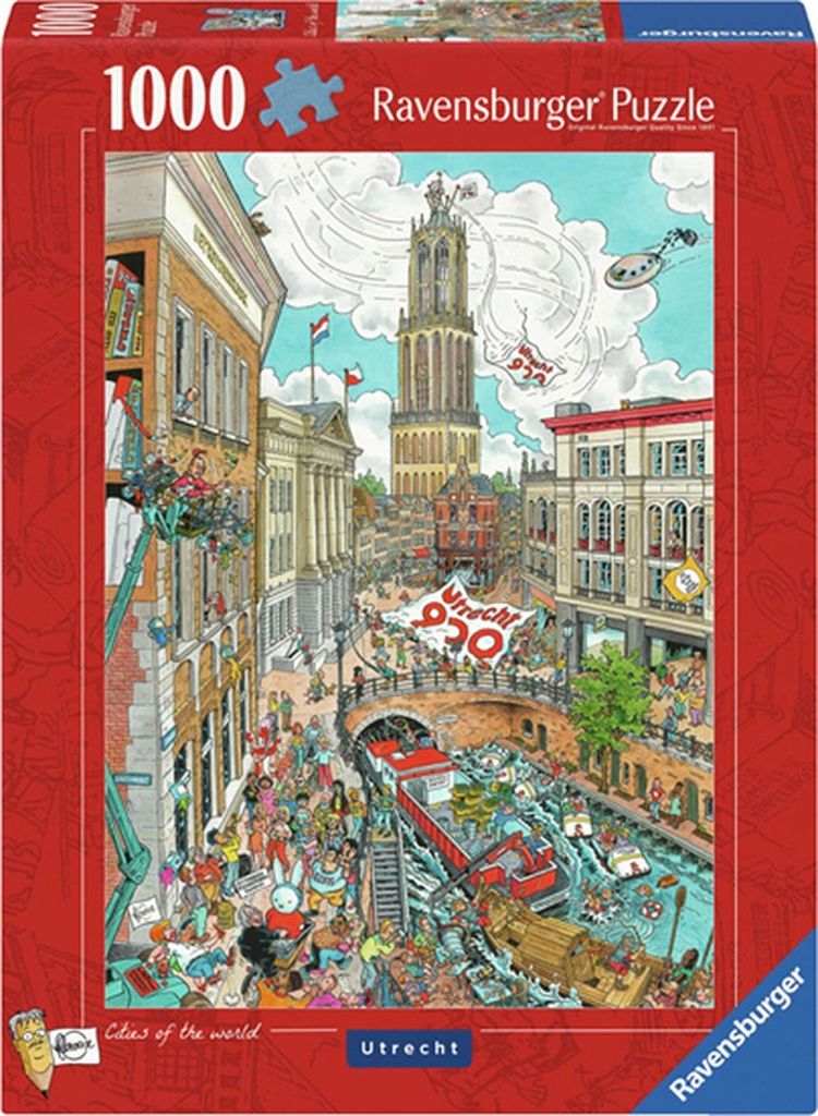 Ravensburger Puzzle Utrecht 1000 Teile Fleroux Stadtpuzzle