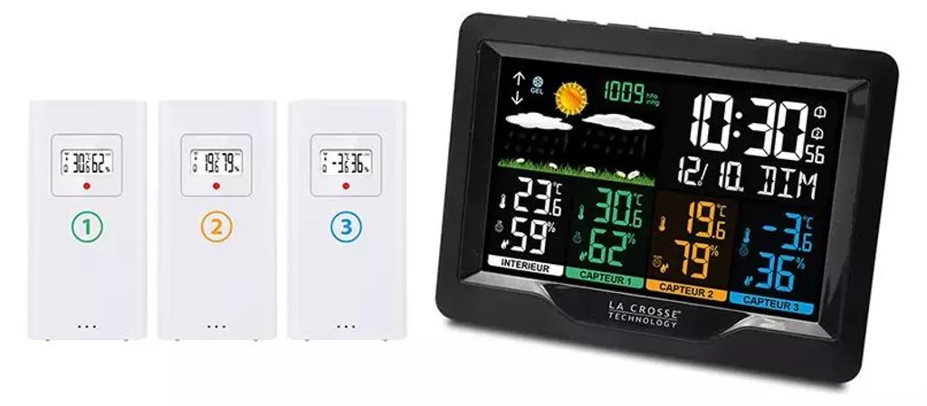 Station météo contre l'humidité : 3 capteurs précis Hydro et Hygro