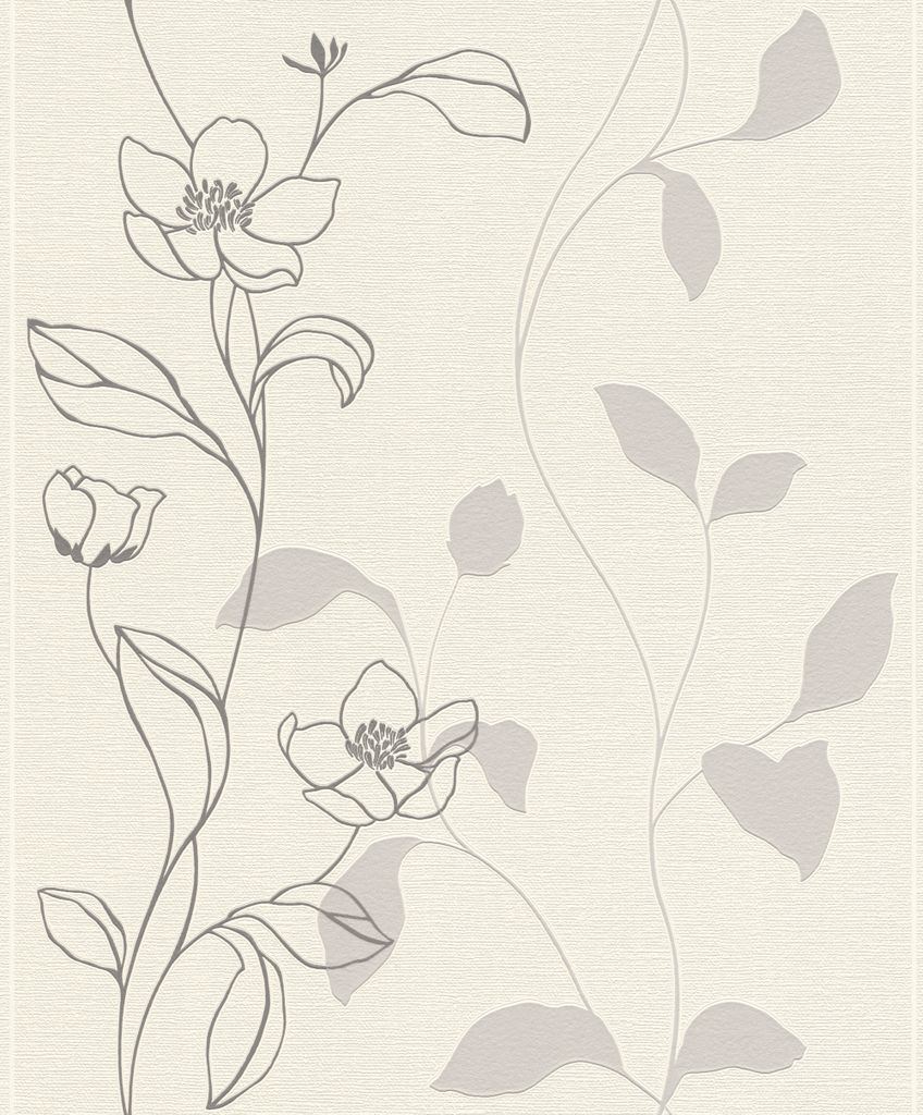 Rasch Vliestapete 804614 Selection blumen beige 10,05 x 0,53 m