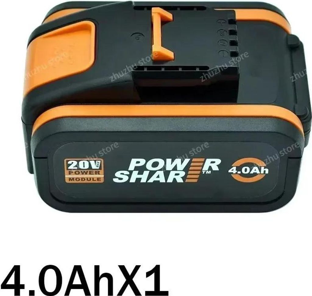 Ersatzakku für Elektrowerkzeuge - Li-Ion Akku 20 V - Kapazität 8,0 Ah - Kompatibel mit WA3553 - Menge 1 Stück - Farbe Lila