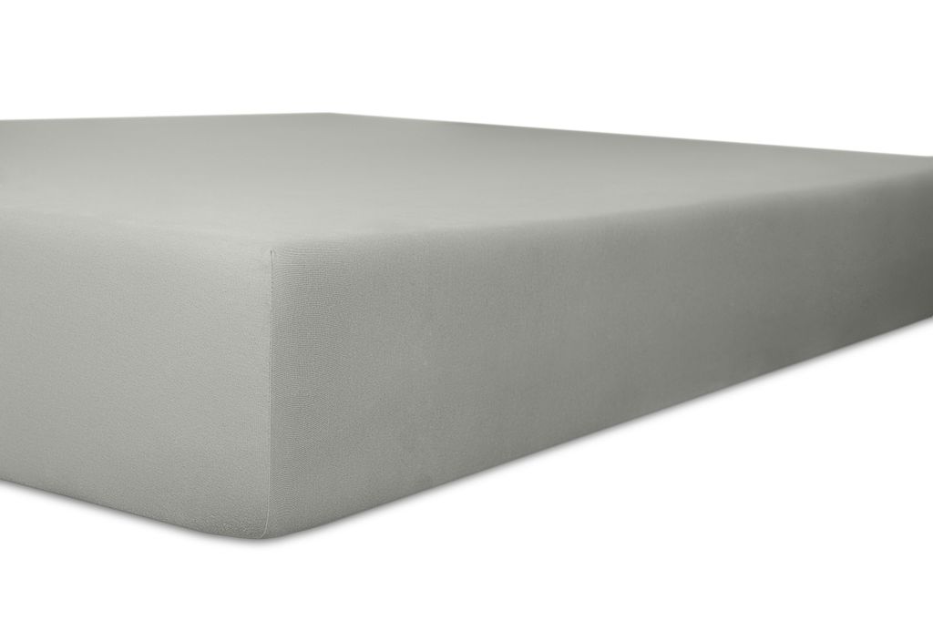 Kneer - Stretch-Betttuch - * Qualität 50 * Fein-Jersey - Farbe: 84 Schiefer - Größe: 140/200 - 160/200 cm