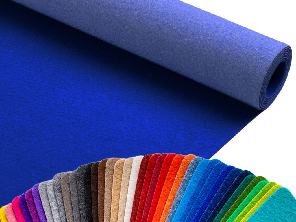 Eventteppich PODIUM Blau 2,00m x 15,00m B1 Messeteppich, Hochzeitsteppich