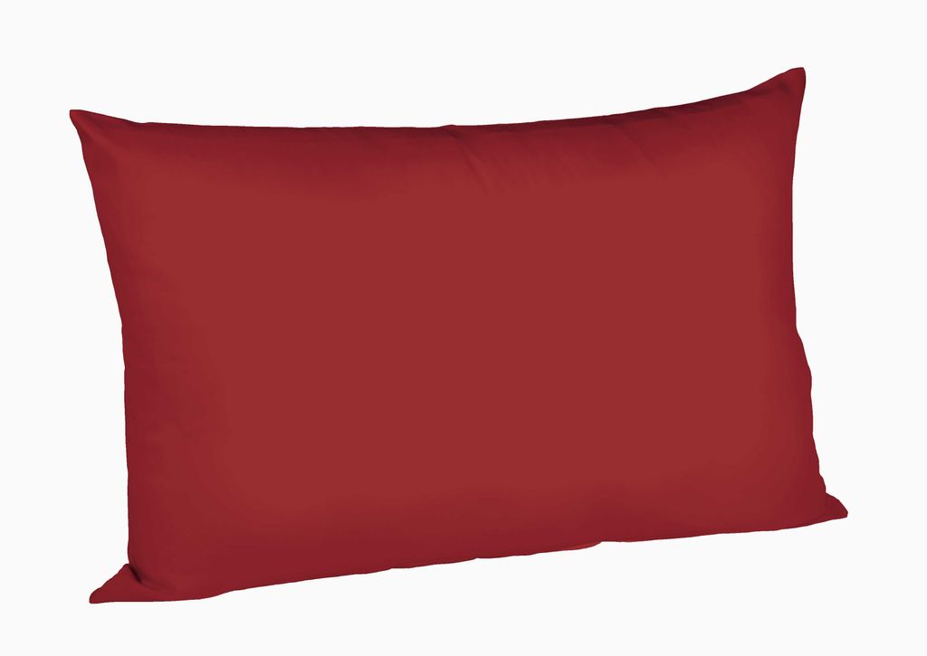 liebling Kissenhülle Interlock Jersey 40 x 60 cm, Farbe bordeaux rot, Kissenbezug aus 100% Baumwolle, edler Glanz, waschbar 60 Grad