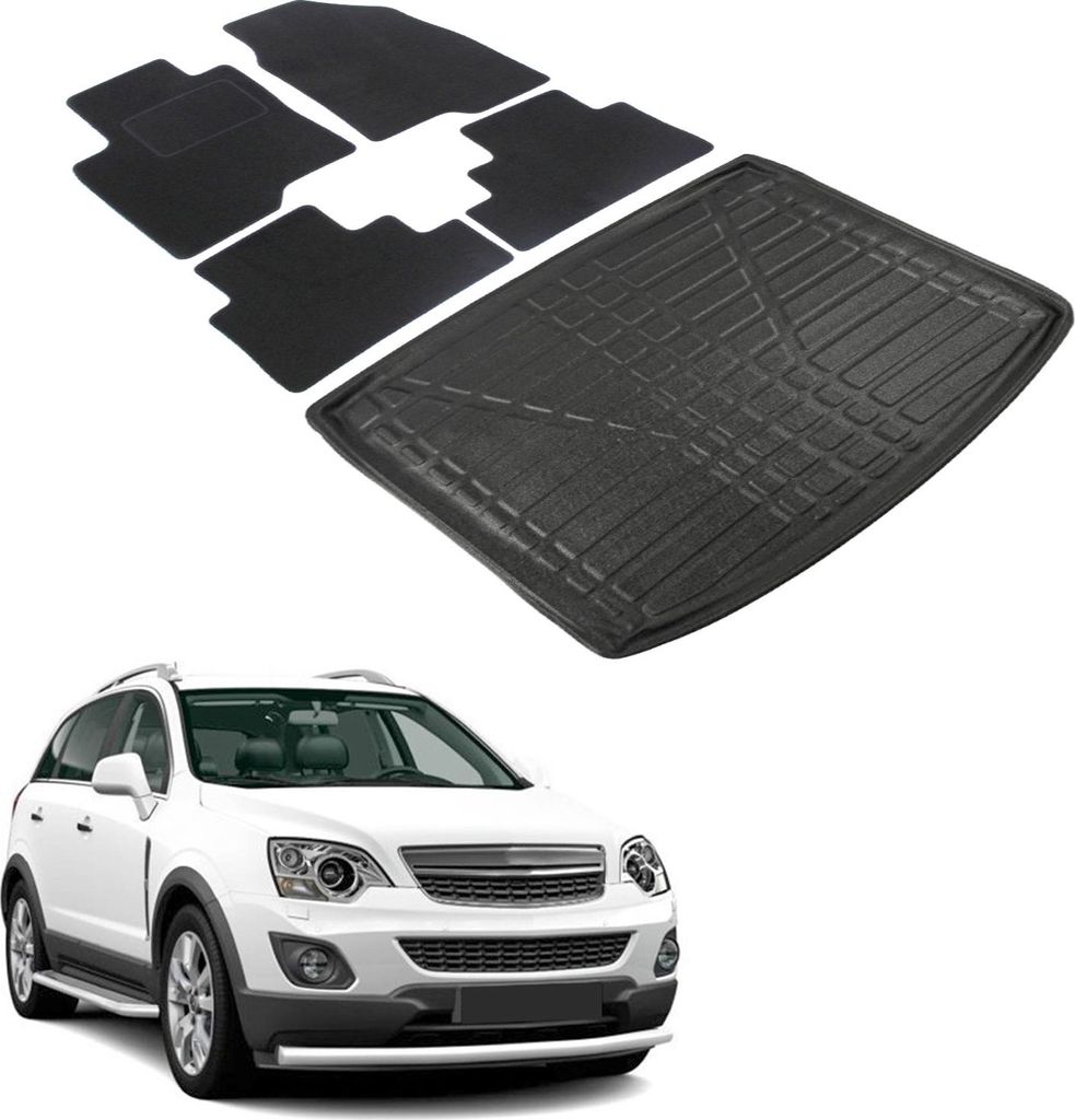 Ensemble Tapis Velours Sur Mesure et Coffre TPE pour Opel Image du produit 