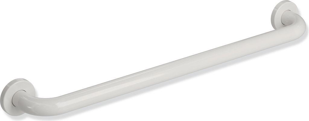 HEWI Badetuchhalter Serie 477, AM:570 m. Rosetten lichtgrau
