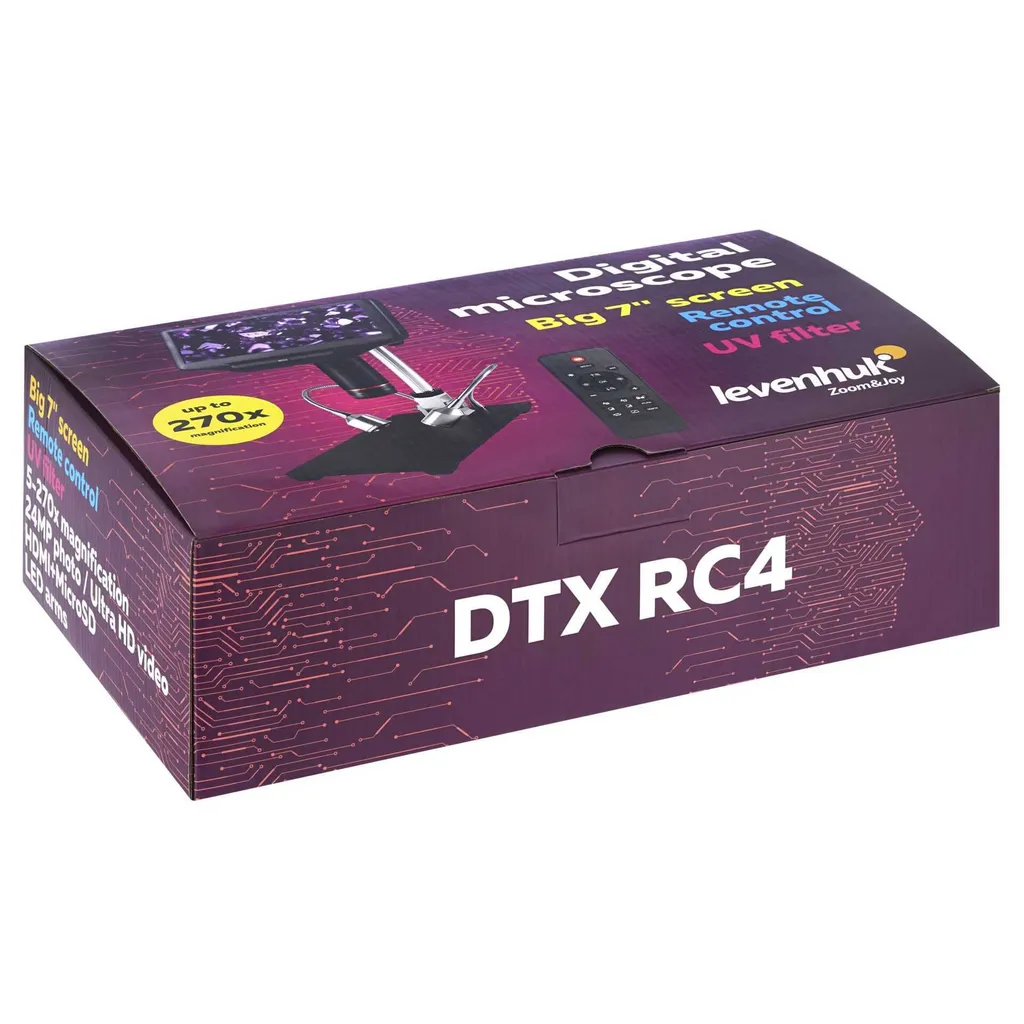 Microscope numérique Levenhuk DTX RC4 avec écran LCD et télécommande IR - 12