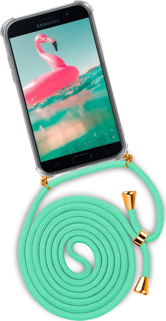 TWIST-Case + TWIST-Cord für Samsung Galaxy A5 (2017), Farbe:Icy Mint (Gold)