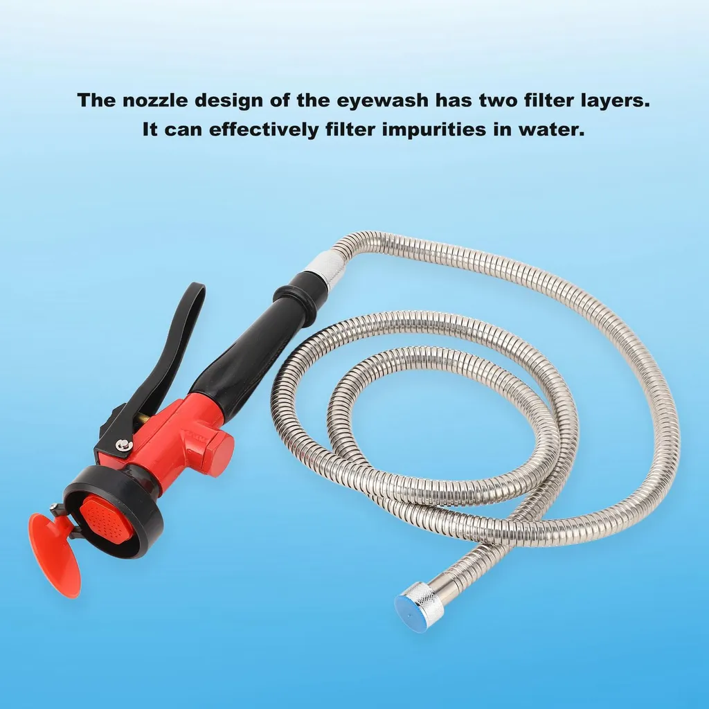 Douche oculaire d'urgence murale DN15, solution rinçage anti-acide - 20
