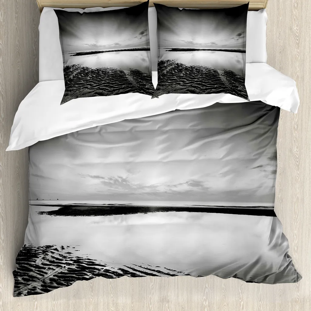 Copripiumino Design Idilliaco ABAKUHAUS 200x200 Bianco e Nero