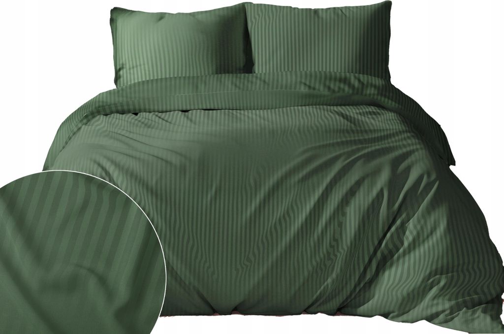 Deco4Home Bettwäsche Satin Denim |180x200cm | Grün