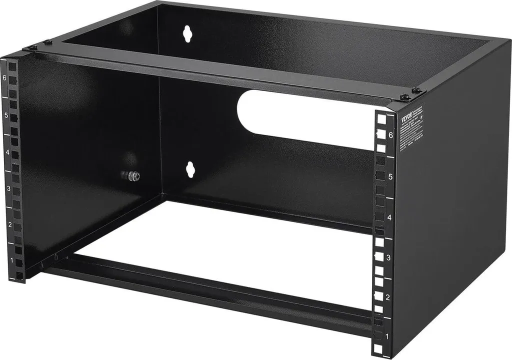 Rack Serveur 6U Robuste avec Profondeur 355mm Supportant une Charge 22kg