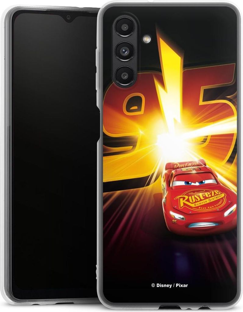 DeinDesign Handyhülle für Samsung Galaxy A13 5G Silikon Hülle Case Smartphone Schutzhülle Cars Lightning Mcqueen 95 Offizielles Lizenzprodukt