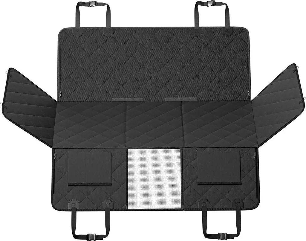 Coprisedile per cani 53 x 24,8 pollici per sedile posteriore Impermeabile 600D per auto