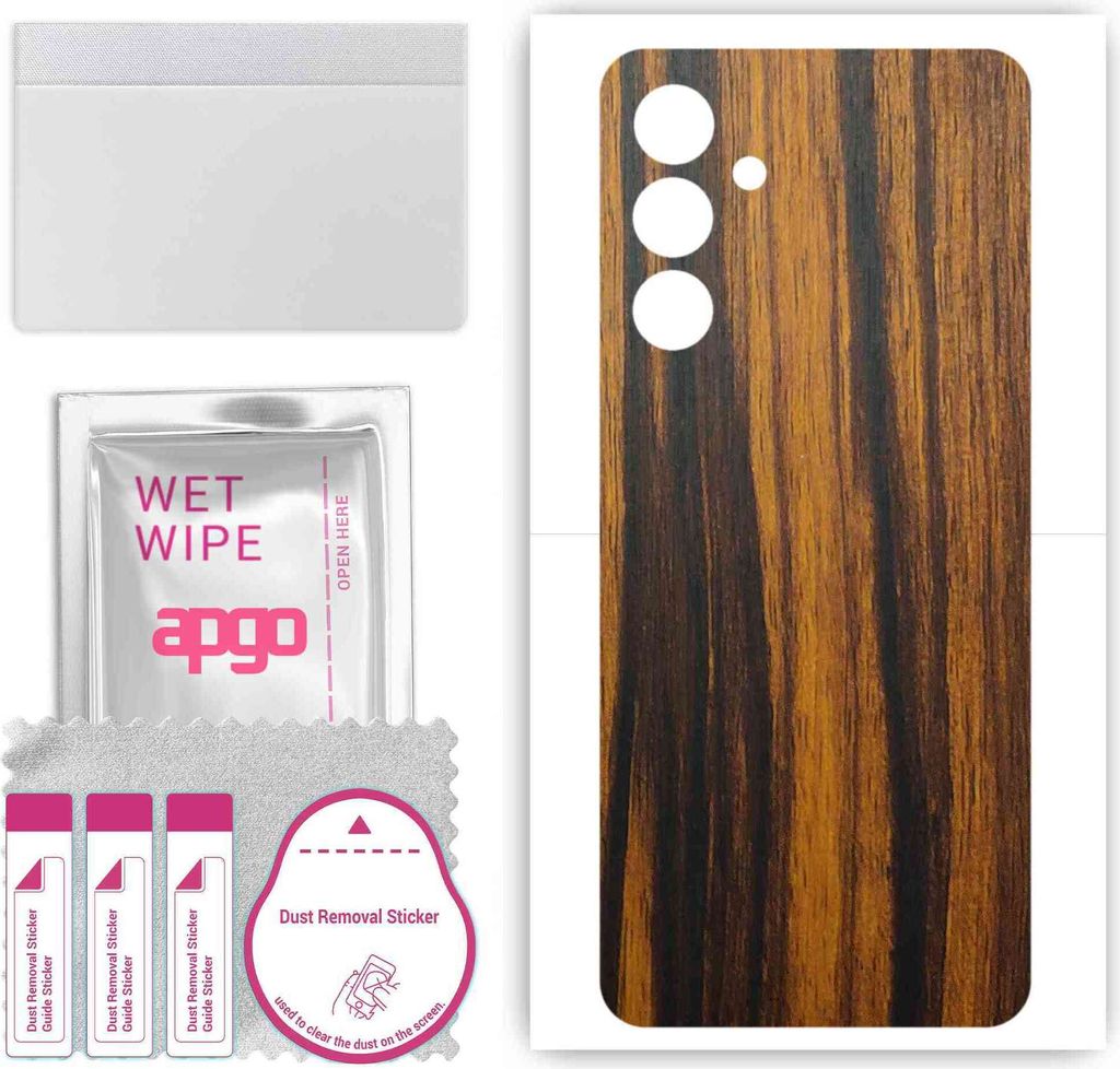 apgo Rückseite Schutzfolie, Skin, kompatibel mit Samsung Galaxy A14 5G, Hinten Displayschutzfolie aus Vinylfolie, kratzfest, einfache Montage - Ti...