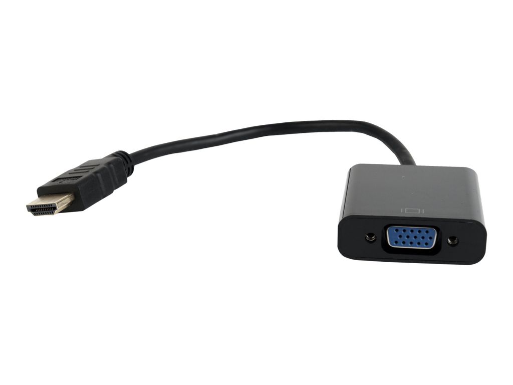 gembird Adapter HDMI -> VGA/Audio Single-Port schwarz Produktbild 