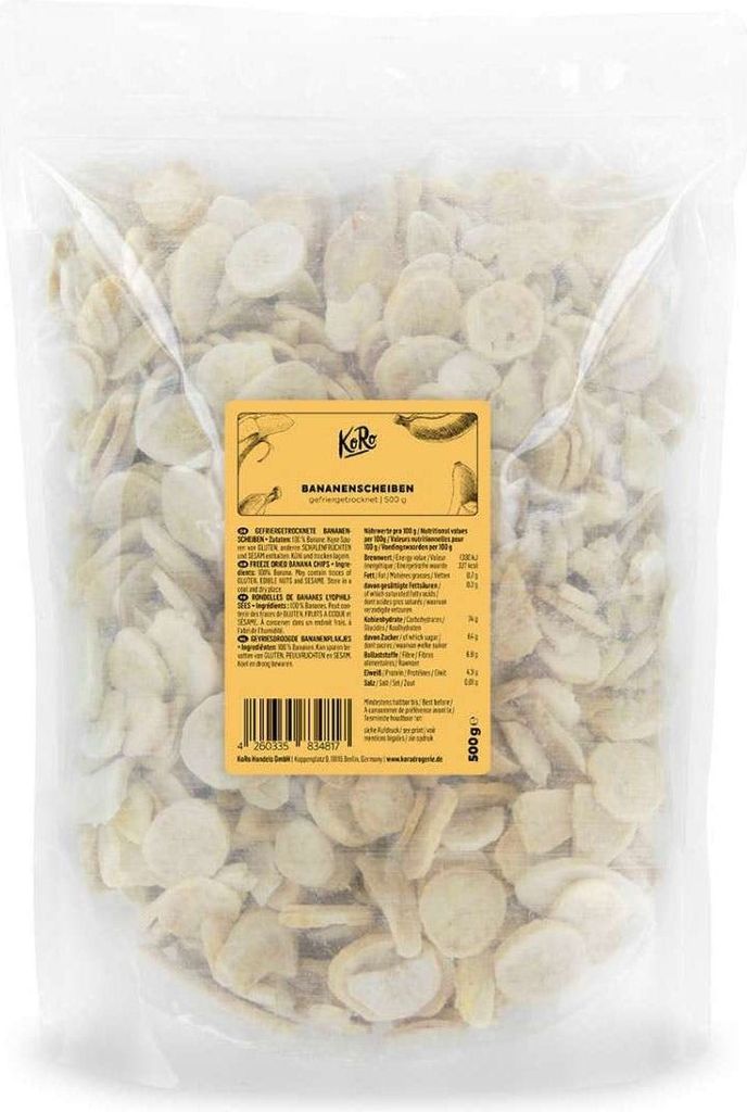 KoRo I Gefriergetrocknete Bananenscheiben 500 g Produktbild 