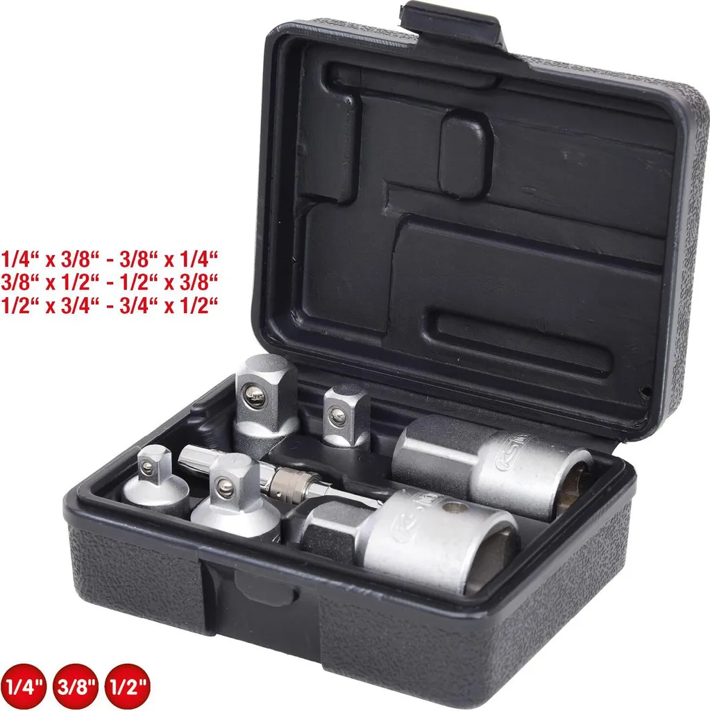KS Tools 917.0707 Set 7 Pezzi Adattatori e Riduzioni per Bussole Prof - 6