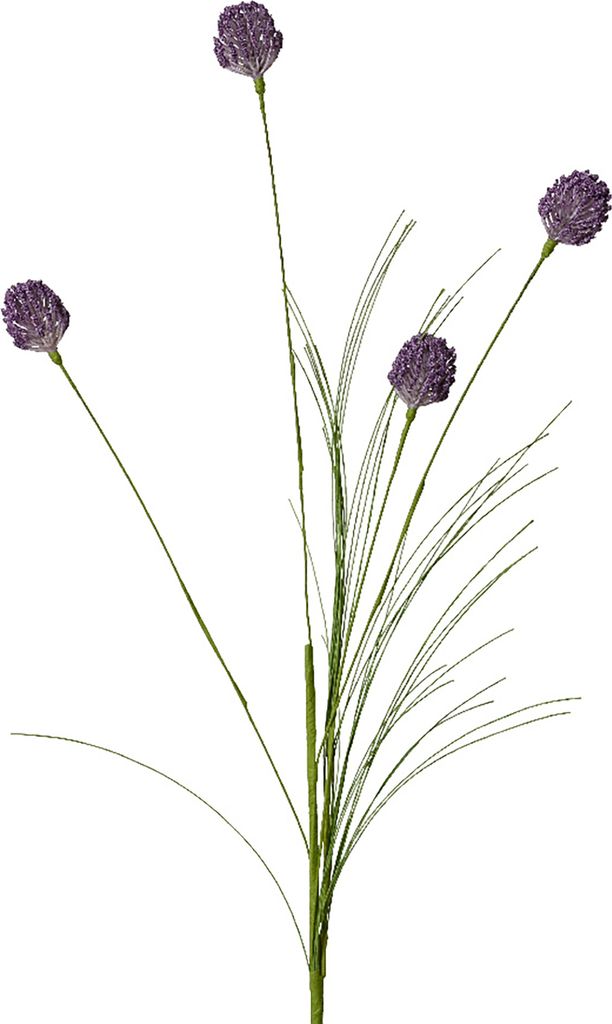 Künstlicher Zierlauch mit Stiel 74cm Lila Produktbild 