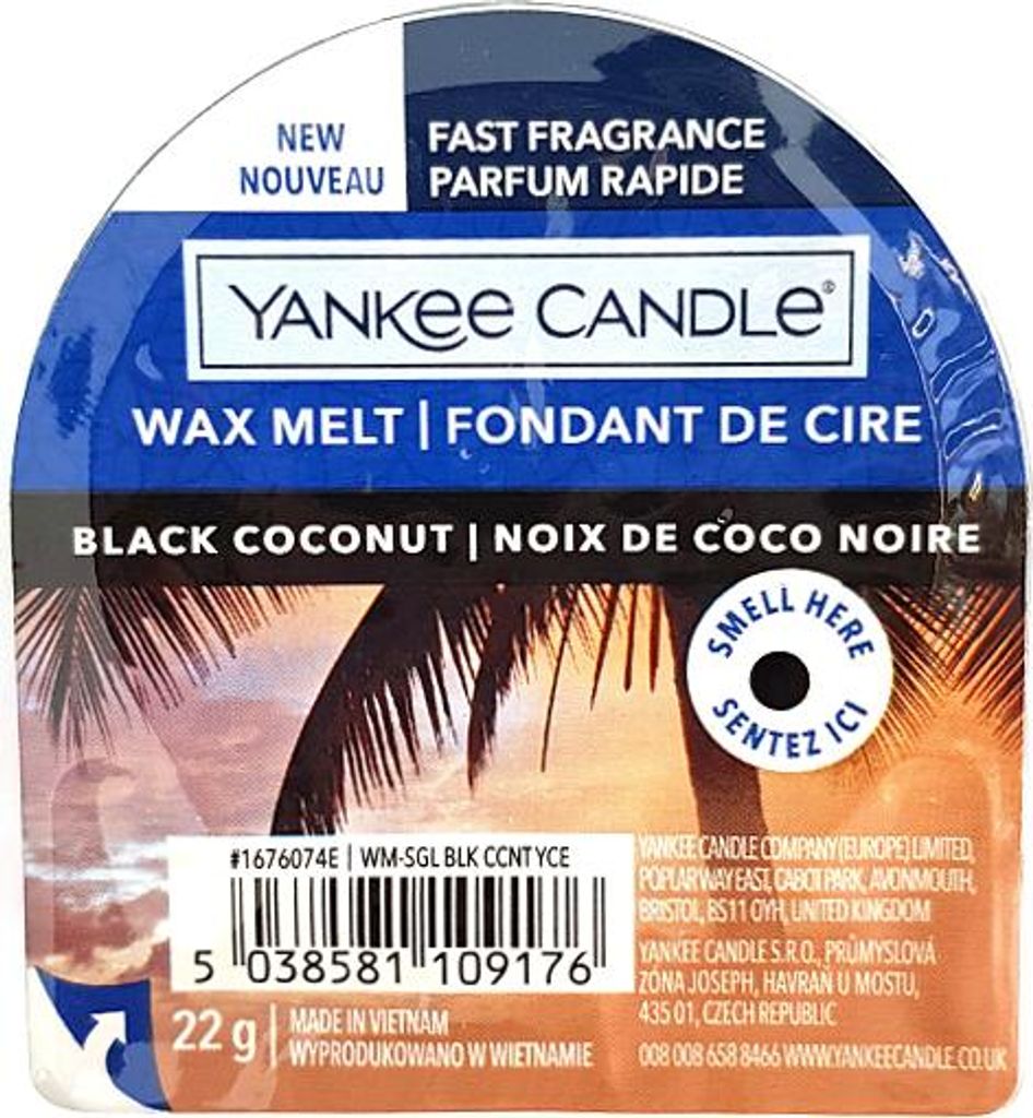 Yankee Candle BLACK COCONUT - cera profumata 22 g Immagine del prodotto 