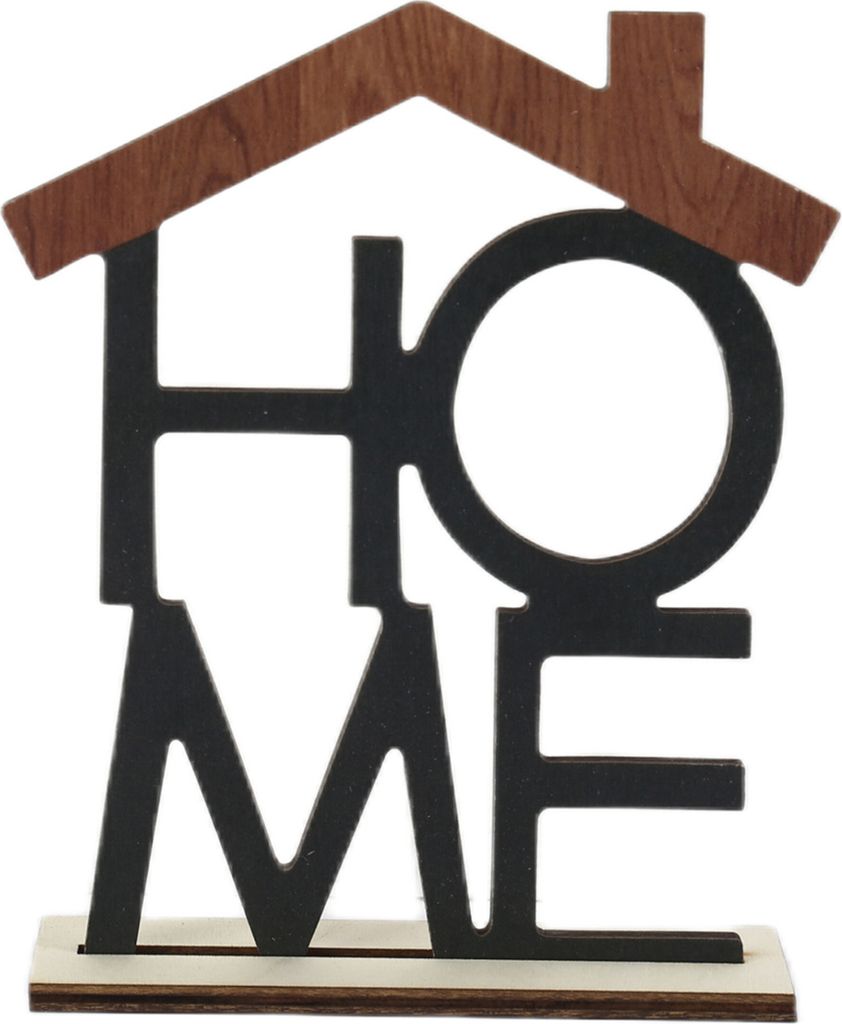 LOVE HOME Schreibtisch-Dekoration mit Holzsockel, Tischdekoration für Zuhause, Büro, Wohnzimmer, hohles englisches Buchstaben-Ornament, Weihnacht...