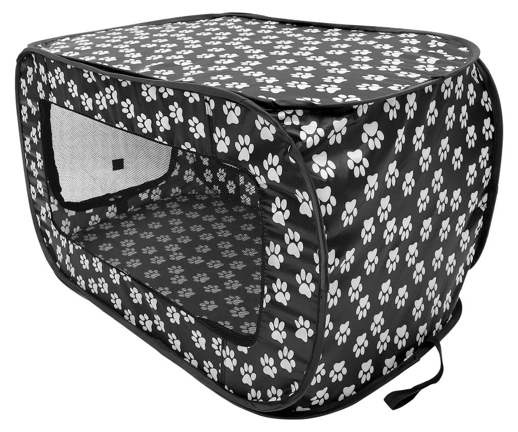 Faltbares Haustierzelt aus atmungsaktivem Netzgewebe für Katzen und kleine Hunde als Schlafzelt und Laufstall für drinnen und draußen
