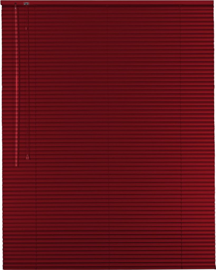 Alu Jalousie Aluminiumjalousie 140 x 210 cm weinrot Rollo Jalousette Bedienseite links