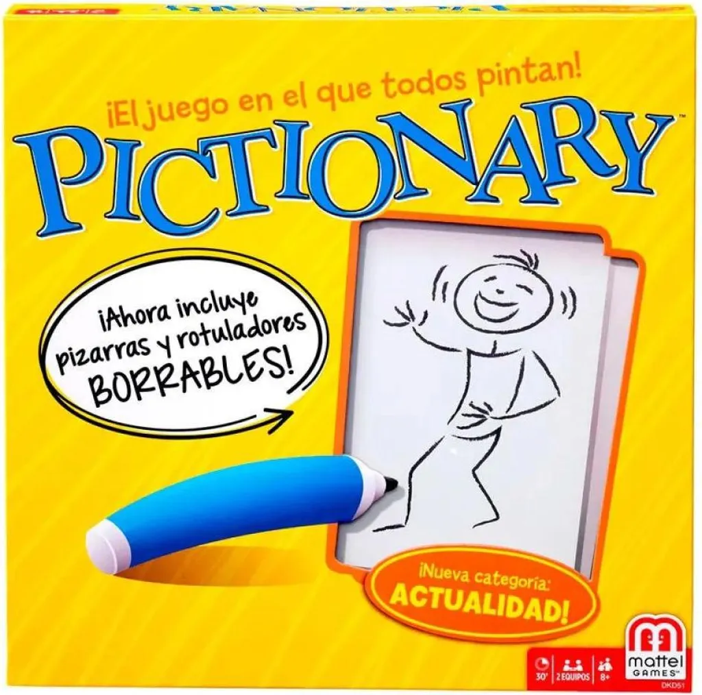 Jeu de société Pictionary Mattel DKD51 : le classique du dessin +8 ans