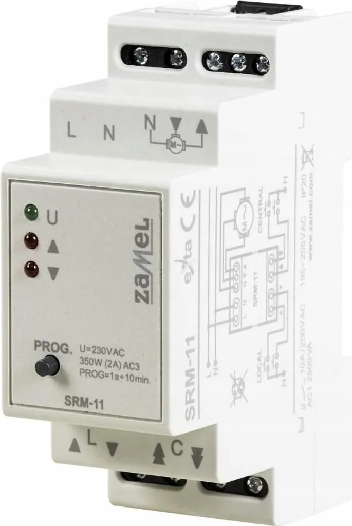 Commande de volets roulants SRM-11 Exta Zamel Modulaire 230V AC - 7